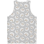 Kawaii Sheep Pattern Print Men's Tank Top