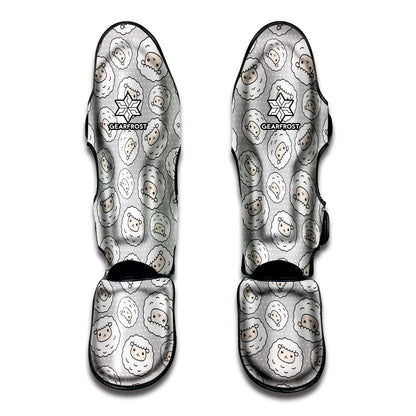 Kawaii Sheep Pattern Print Muay Thai Shin Guard