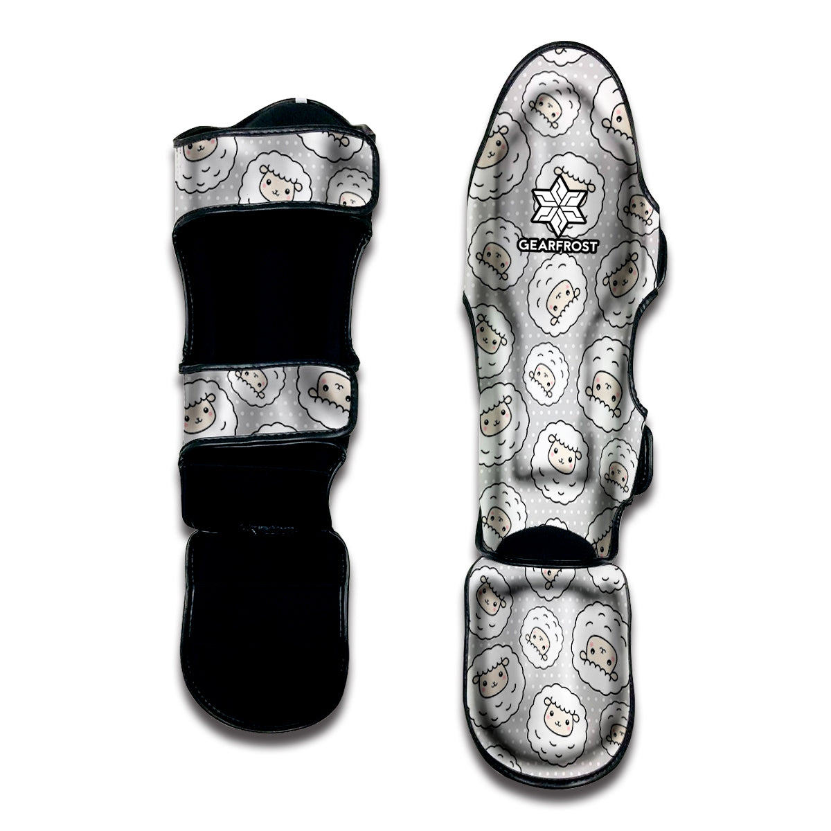 Kawaii Sheep Pattern Print Muay Thai Shin Guard