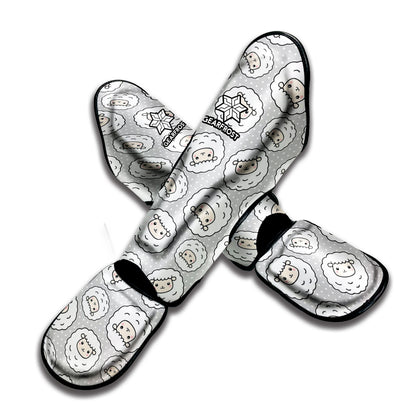 Kawaii Sheep Pattern Print Muay Thai Shin Guard