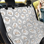 Kawaii Sheep Pattern Print Pet Car Back Seat Cover