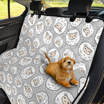 Kawaii Sheep Pattern Print Pet Car Back Seat Cover