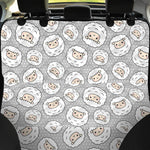 Kawaii Sheep Pattern Print Pet Car Back Seat Cover