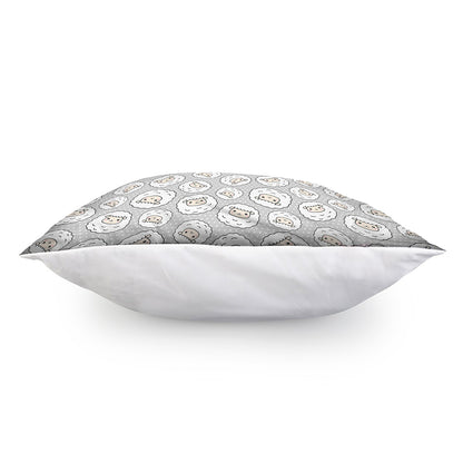 Kawaii Sheep Pattern Print Pillow Cover