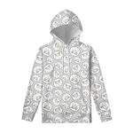 Kawaii Sheep Pattern Print Pullover Hoodie