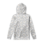 Kawaii Sheep Pattern Print Pullover Hoodie
