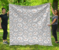 Kawaii Sheep Pattern Print Quilt
