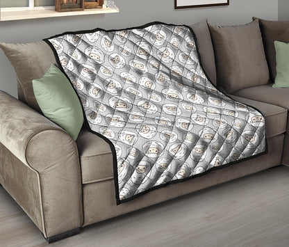 Kawaii Sheep Pattern Print Quilt
