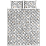 Kawaii Sheep Pattern Print Quilt Bed Set