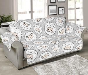 Kawaii Sheep Pattern Print Sofa Protector