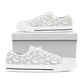 Kawaii Sheep Pattern Print White Low Top Sneakers