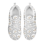 Kawaii Sheep Pattern Print White Sneakers