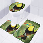 Keel-Billed Toucan Print 3 Piece Bath Mat Set