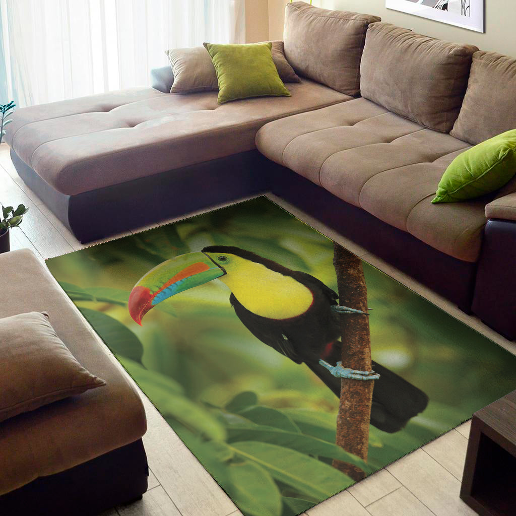 Keel-Billed Toucan Print Area Rug