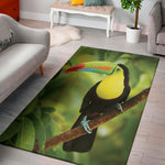 Keel-Billed Toucan Print Area Rug