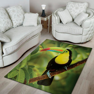 Keel-Billed Toucan Print Area Rug