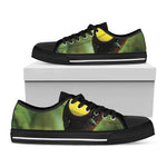 Keel-Billed Toucan Print Black Low Top Shoes