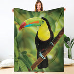 Keel-Billed Toucan Print Blanket