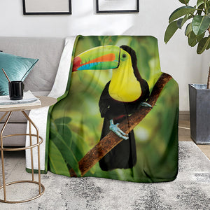 Keel-Billed Toucan Print Blanket