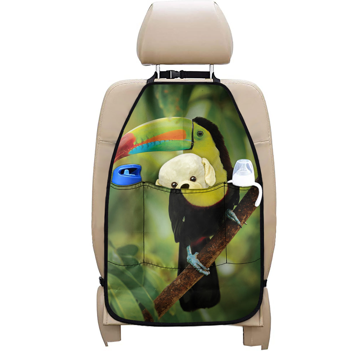 Keel-Billed Toucan Print Car Seat Organizers