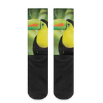 Keel-Billed Toucan Print Crew Socks