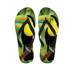 Keel-Billed Toucan Print Flip Flops