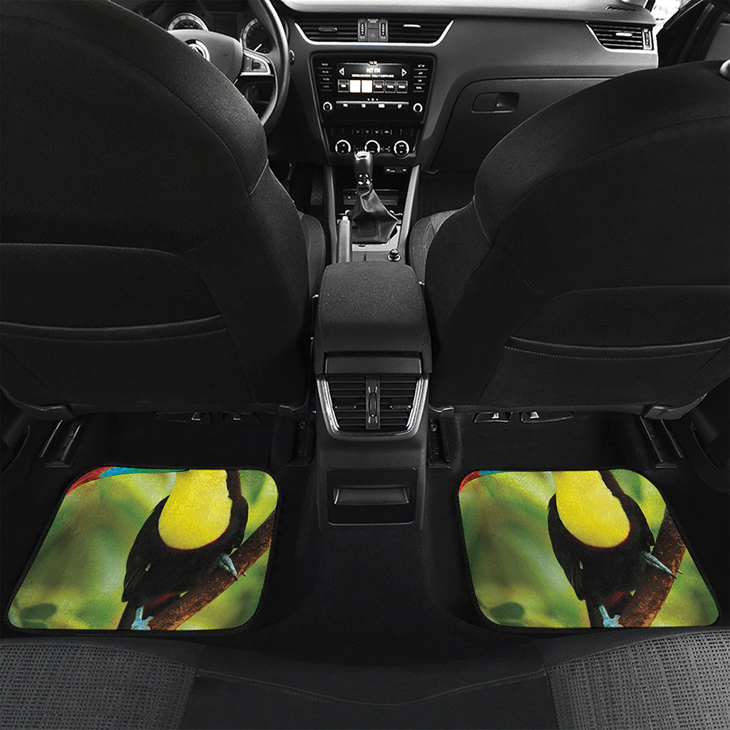 Keel-Billed Toucan Print Front and Back Car Floor Mats