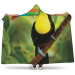Keel-Billed Toucan Print Hooded Blanket