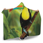 Keel-Billed Toucan Print Hooded Blanket