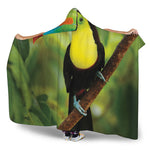 Keel-Billed Toucan Print Hooded Blanket