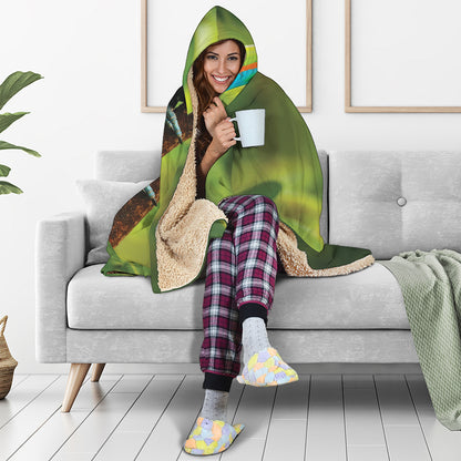 Keel-Billed Toucan Print Hooded Blanket