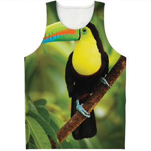 Keel-Billed Toucan Print Men's Tank Top