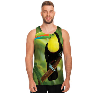 Keel-Billed Toucan Print Men's Tank Top