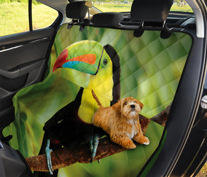 Keel-Billed Toucan Print Pet Car Back Seat Cover