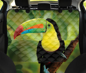 Keel-Billed Toucan Print Pet Car Back Seat Cover