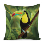Keel-Billed Toucan Print Pillow Cover