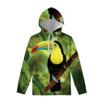 Keel-Billed Toucan Print Pullover Hoodie