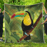 Keel-Billed Toucan Print Quilt