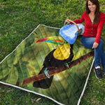 Keel-Billed Toucan Print Quilt