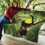 Keel-Billed Toucan Print Quilt