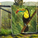 Keel-Billed Toucan Print Quilt