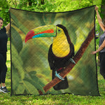 Keel-Billed Toucan Print Quilt