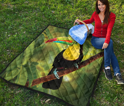 Keel-Billed Toucan Print Quilt