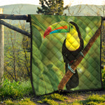 Keel-Billed Toucan Print Quilt