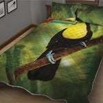 Keel-Billed Toucan Print Quilt Bed Set