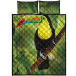 Keel-Billed Toucan Print Quilt Bed Set