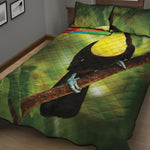 Keel-Billed Toucan Print Quilt Bed Set