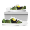 Keel-Billed Toucan Print White Low Top Shoes