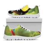 Keel-Billed Toucan Print White Sneakers