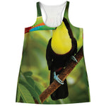 Keel-Billed Toucan Print Women's Racerback Tank Top